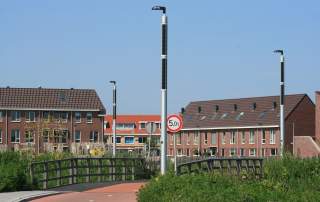 Soluxio eco solar pv modules streetlights Katwijk the Netherlands