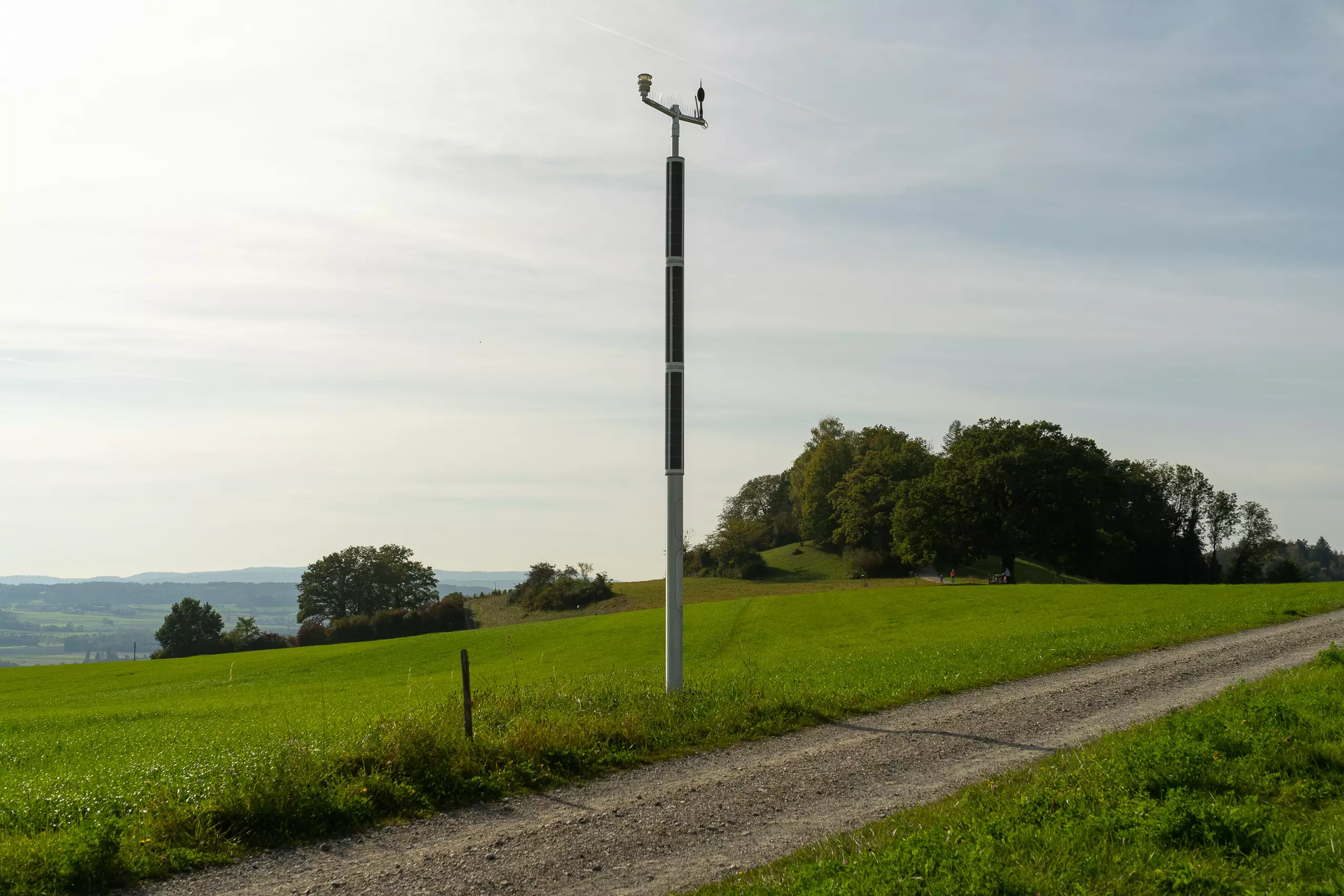 Soluxio solar smart pole connected Soluxio solar smart pole connected