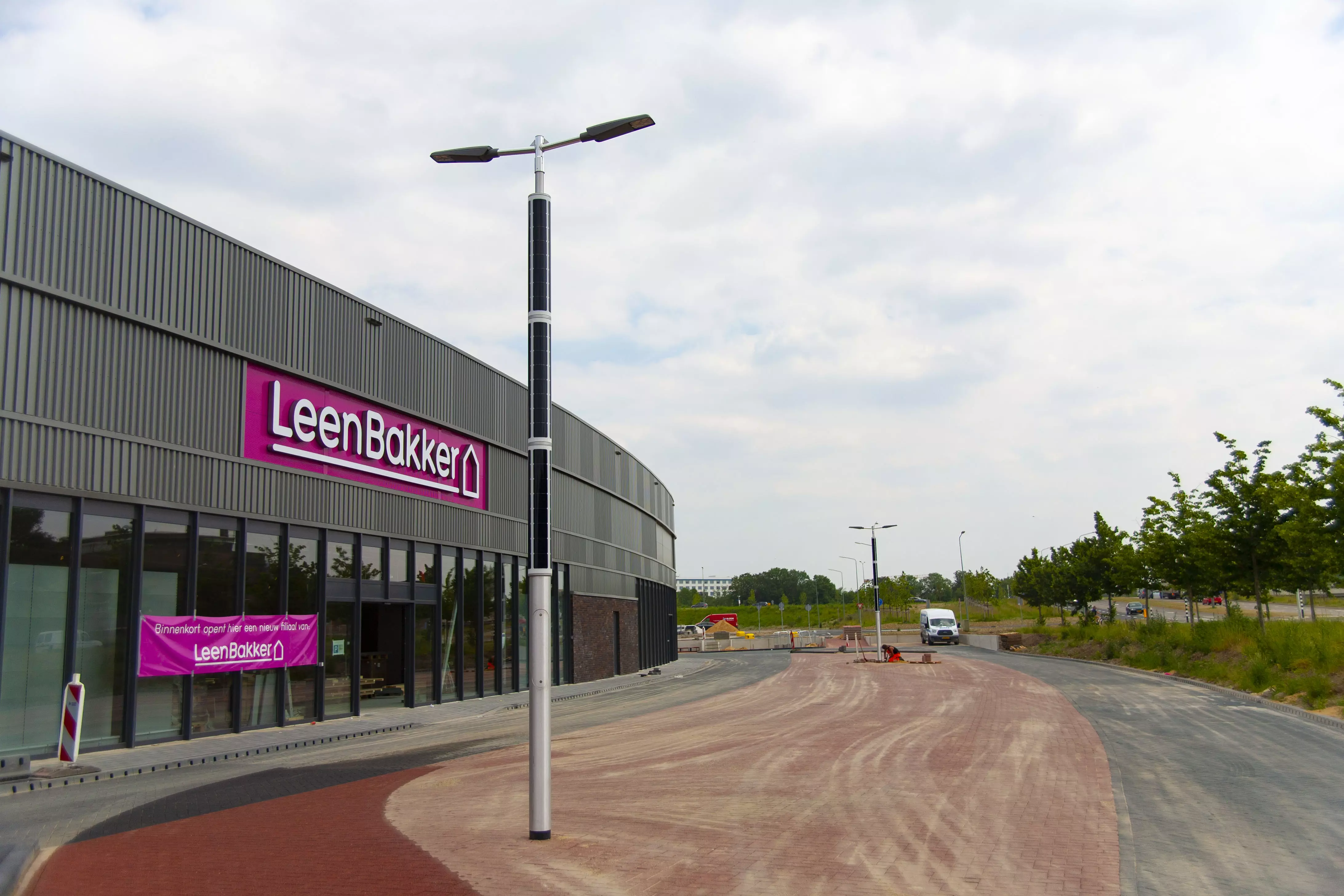 Soluxio solar verlichting voor openbare parkeerplaats