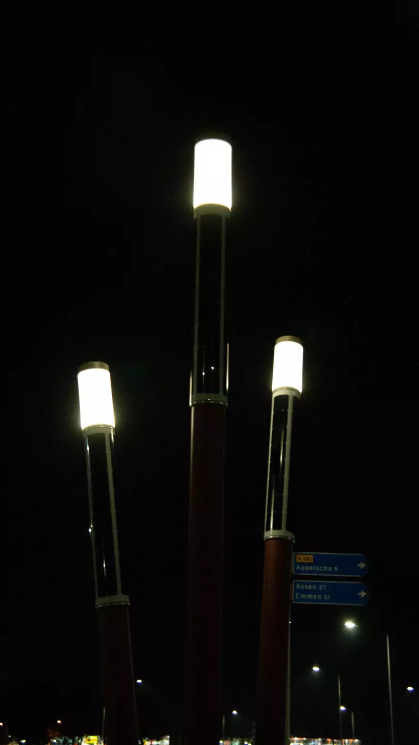 Soluxio Lightsticks with white light in Friesland, Holland