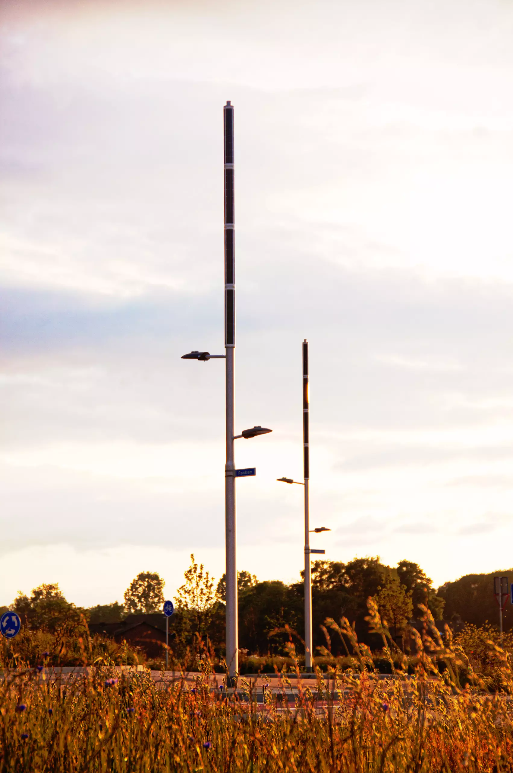 Soluxio hybrid solar light at Dutch road, smart city ready