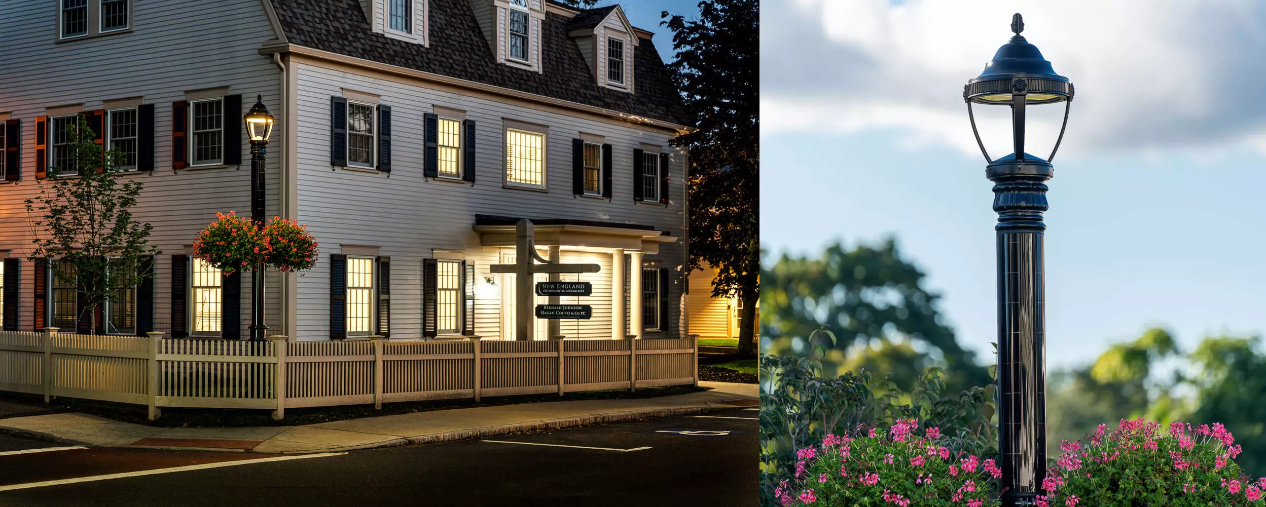 Soluxio solar powered decorative streetlight at USA