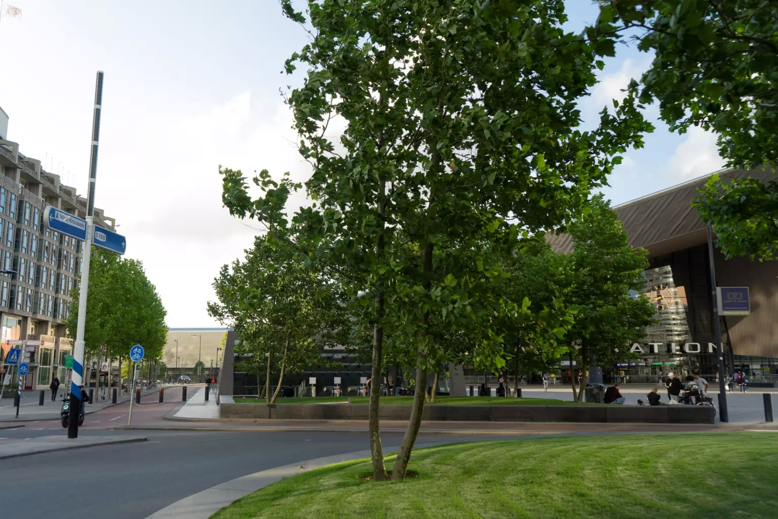 Solar powered road signage at the City of Rotterdam