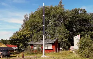 Soluxio Connect solar WiFi pole for visitors